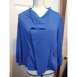 Chicos Wrap Style Top Zipper Pockets‎ Size 1 Style #801697